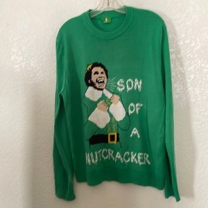 Men's Elf 'Son of a Nutcracker' Holiday Christmas‎ Sweater XL